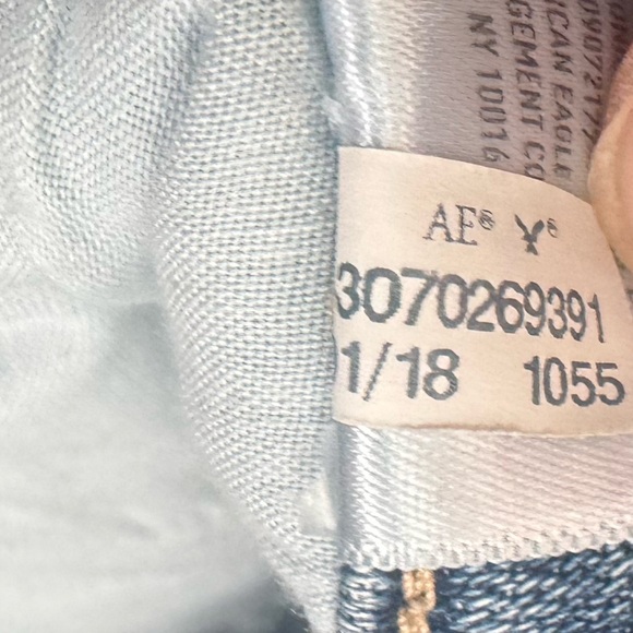 American Eagle Super Stretch Jegging Distressed Skinny Jean Women’s 4 Long #1055 - Picture 7 of 8